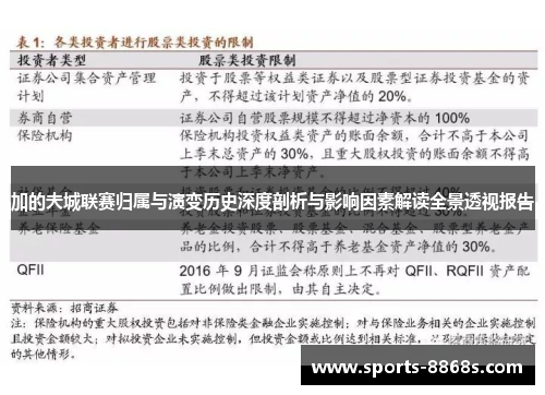 加的夫城联赛归属与演变历史深度剖析与影响因素解读全景透视报告